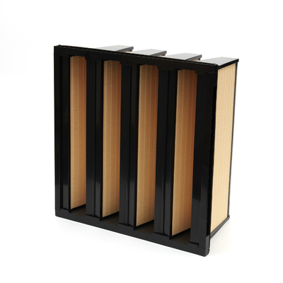 Synthetic 8 Panel V Cell Filters , Multipurpose Mini Pleat Air Filter