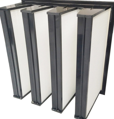 F9 Fiberglass Inlet Gas Turbine Filter Mini Pleat V Bank Type