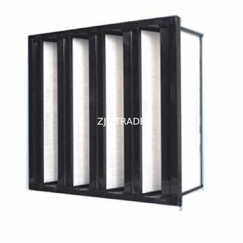 F9 Fiberglass Inlet Gas Turbine Filter Mini Pleat V Bank Type